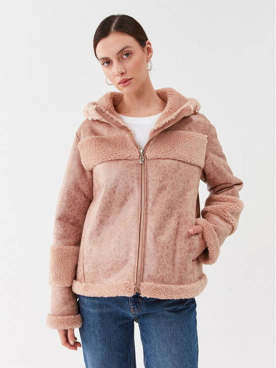 Liu Jo Sport Kożuch TF3020 E0847 Różowy Regular Fit