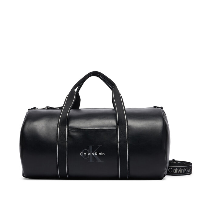 Calvin Klein Torba Bold Logo Webbing Weekender LV04D3461G Czarny