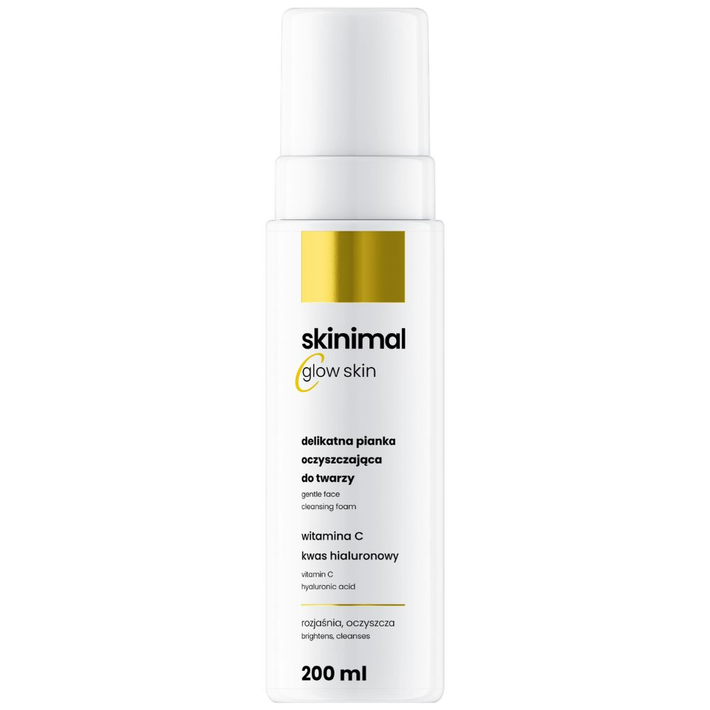 Skinimal Glow Skin delikatna pianka oczyszczająca do twarzy 200 ml