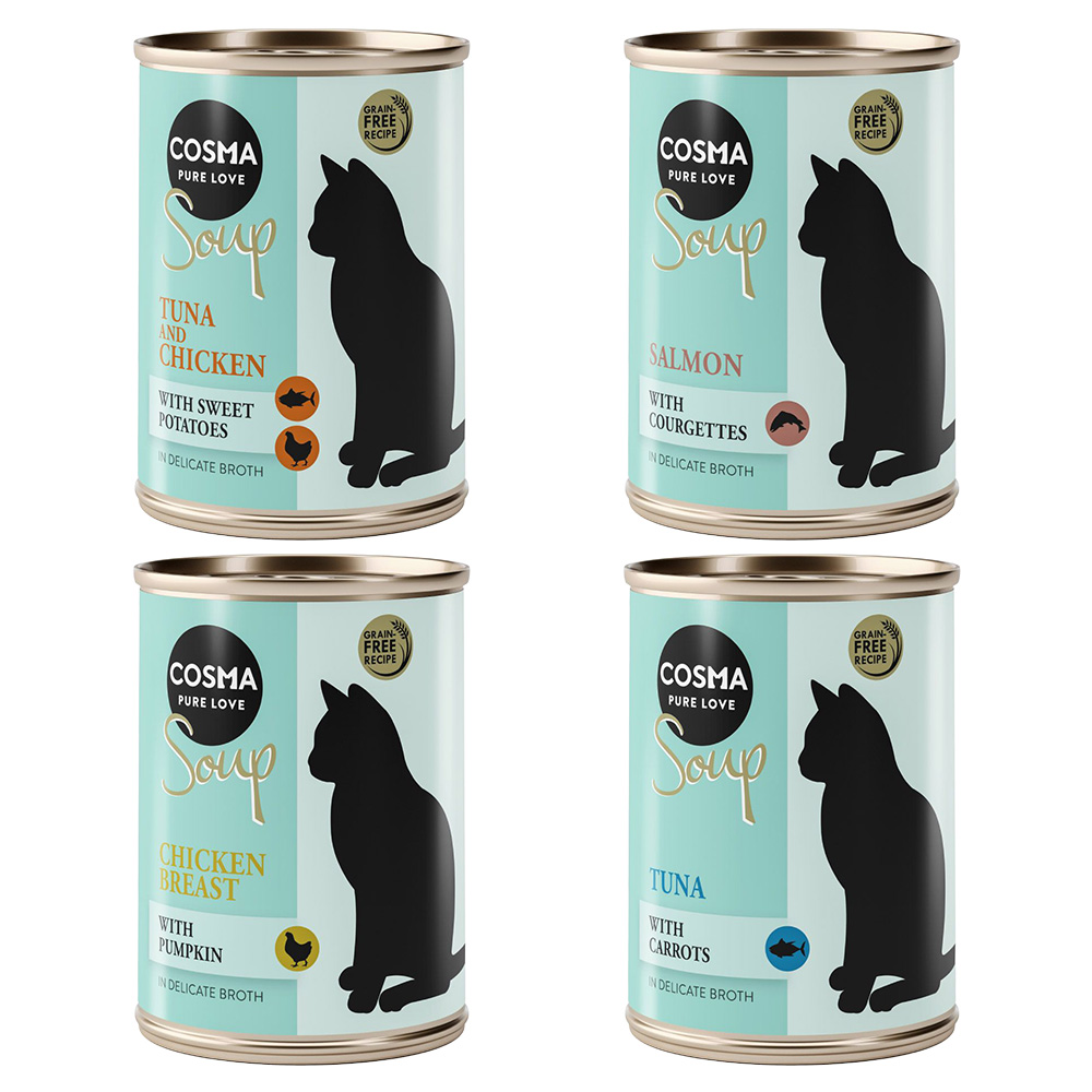 Megapakiet Cosma Soup, 24 x 100 g - Pakiet mieszany 1 (4 smaki)