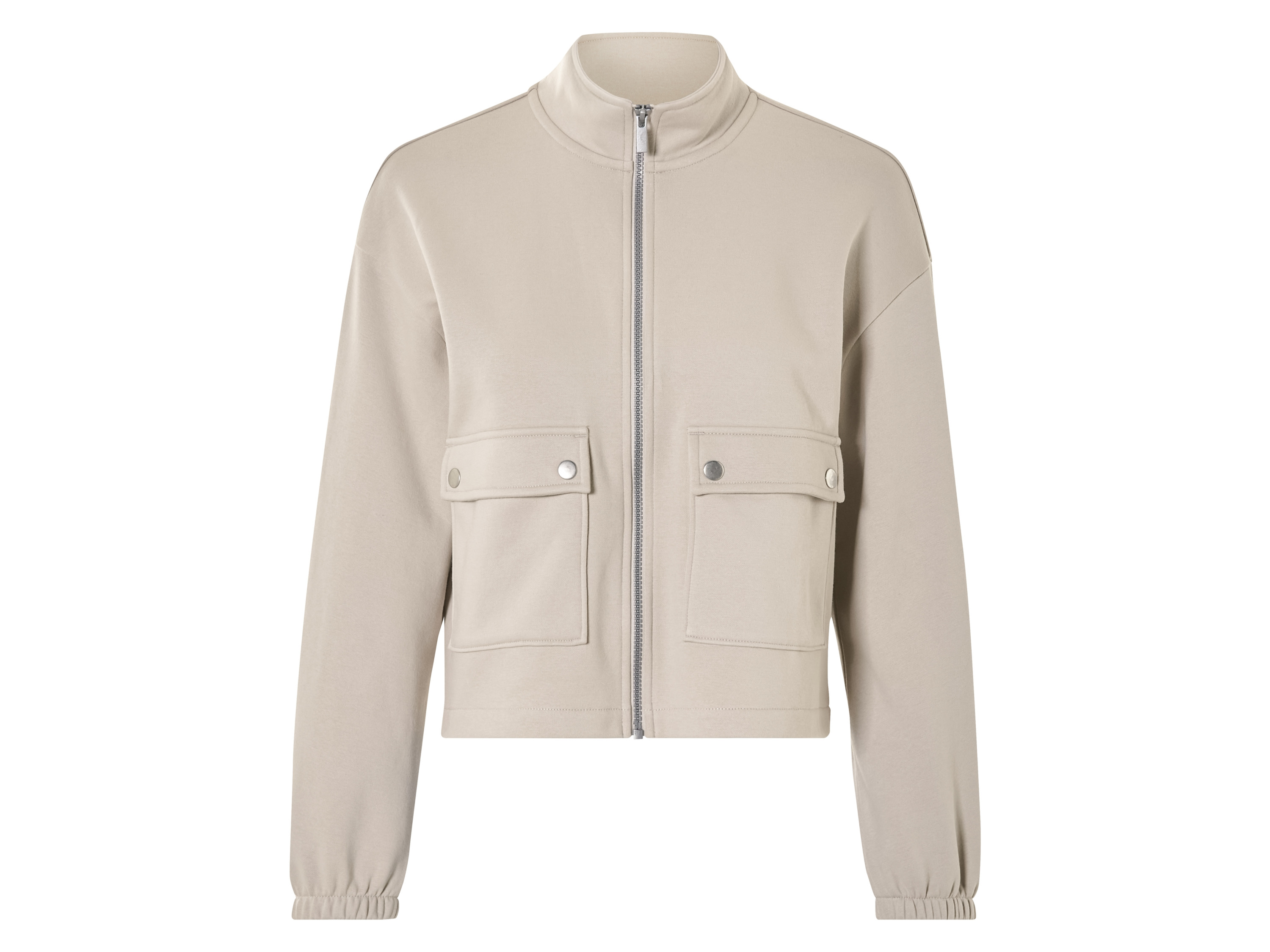 esmara® Bluza dresowa damska z bawełną (L (44/46), Beżowy)