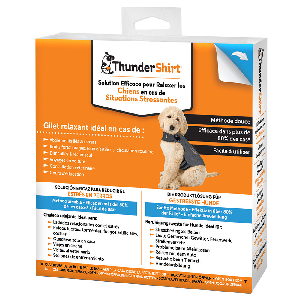 ThunderShirt® kamizelka antystresowa, szara - Rozmiar XS