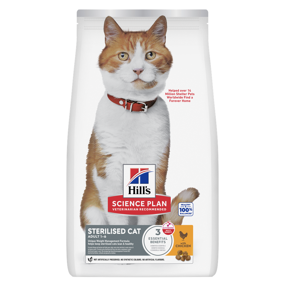 Hill's Science Plan Sterilised Cat Adult 1-6, kurczak - 1,5 kg