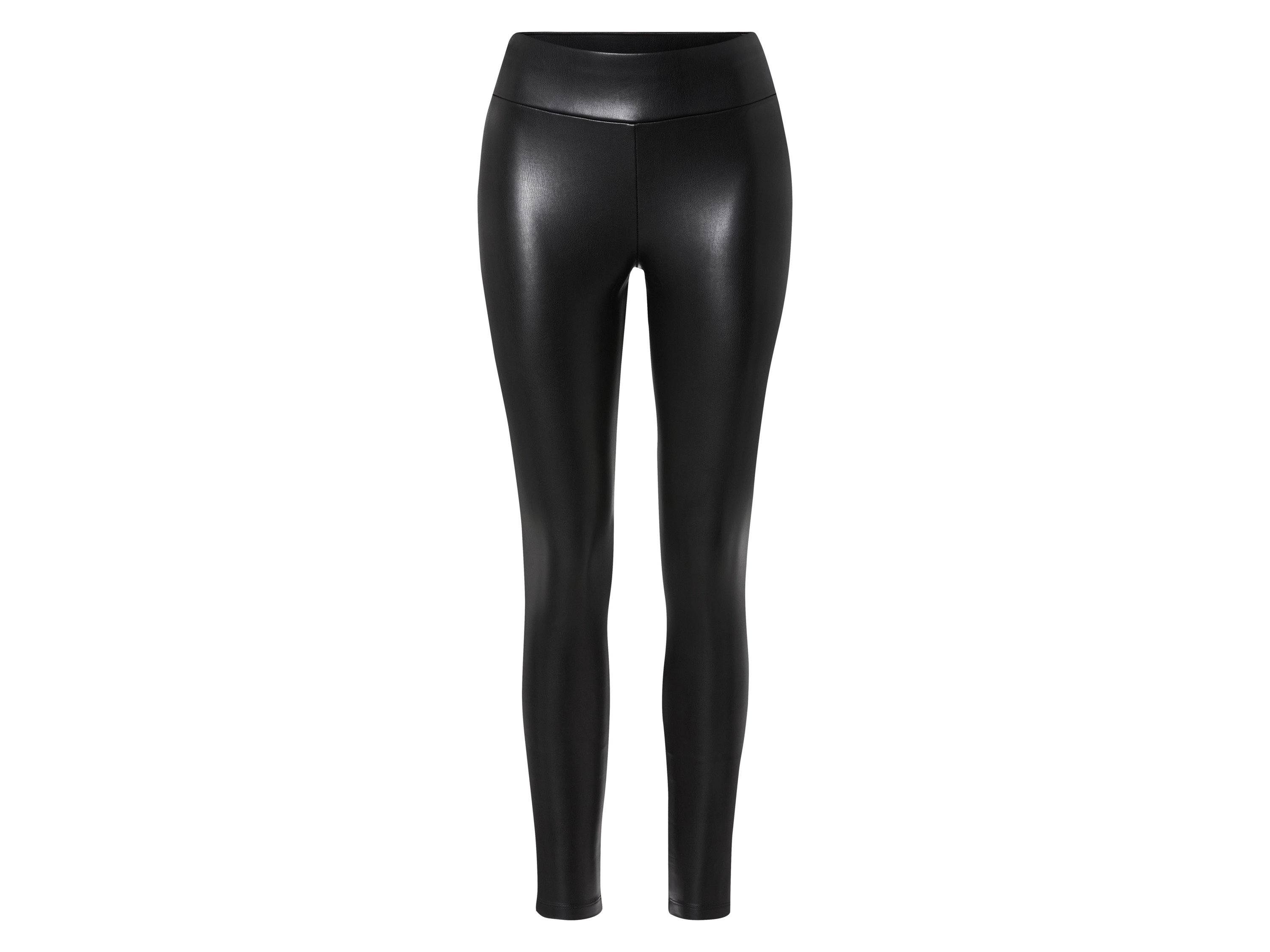 esmara® Legginsy damskie o wyglądzie skóry (38, Czarny)