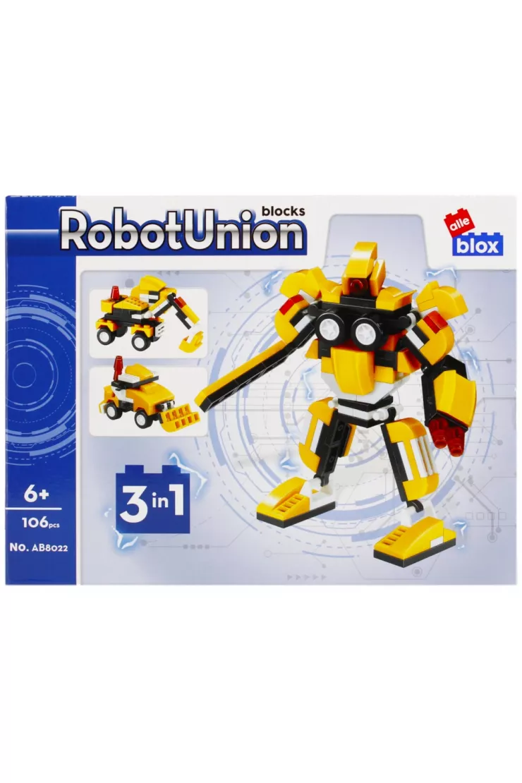  Klocki konstrukcyjne Robot 106 elementów ALLEBLOX