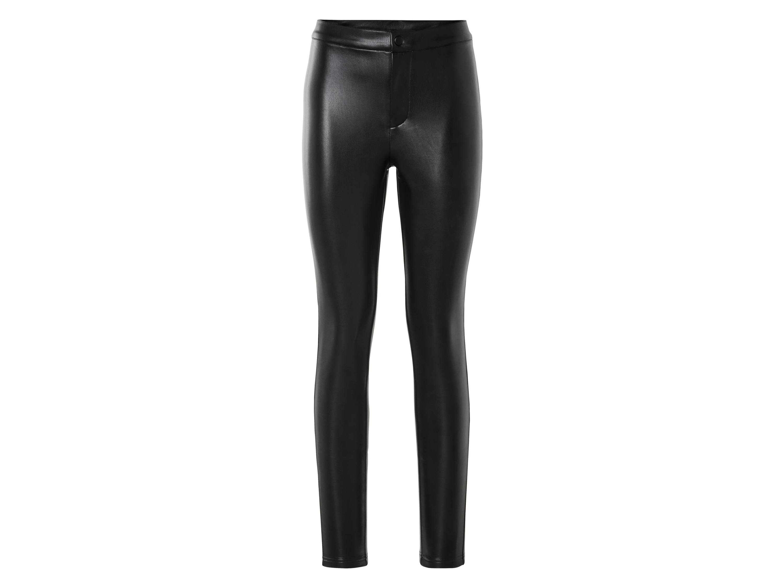 esmara® Legginsy damskie o wyglądzie skóry (Czarny, 40)