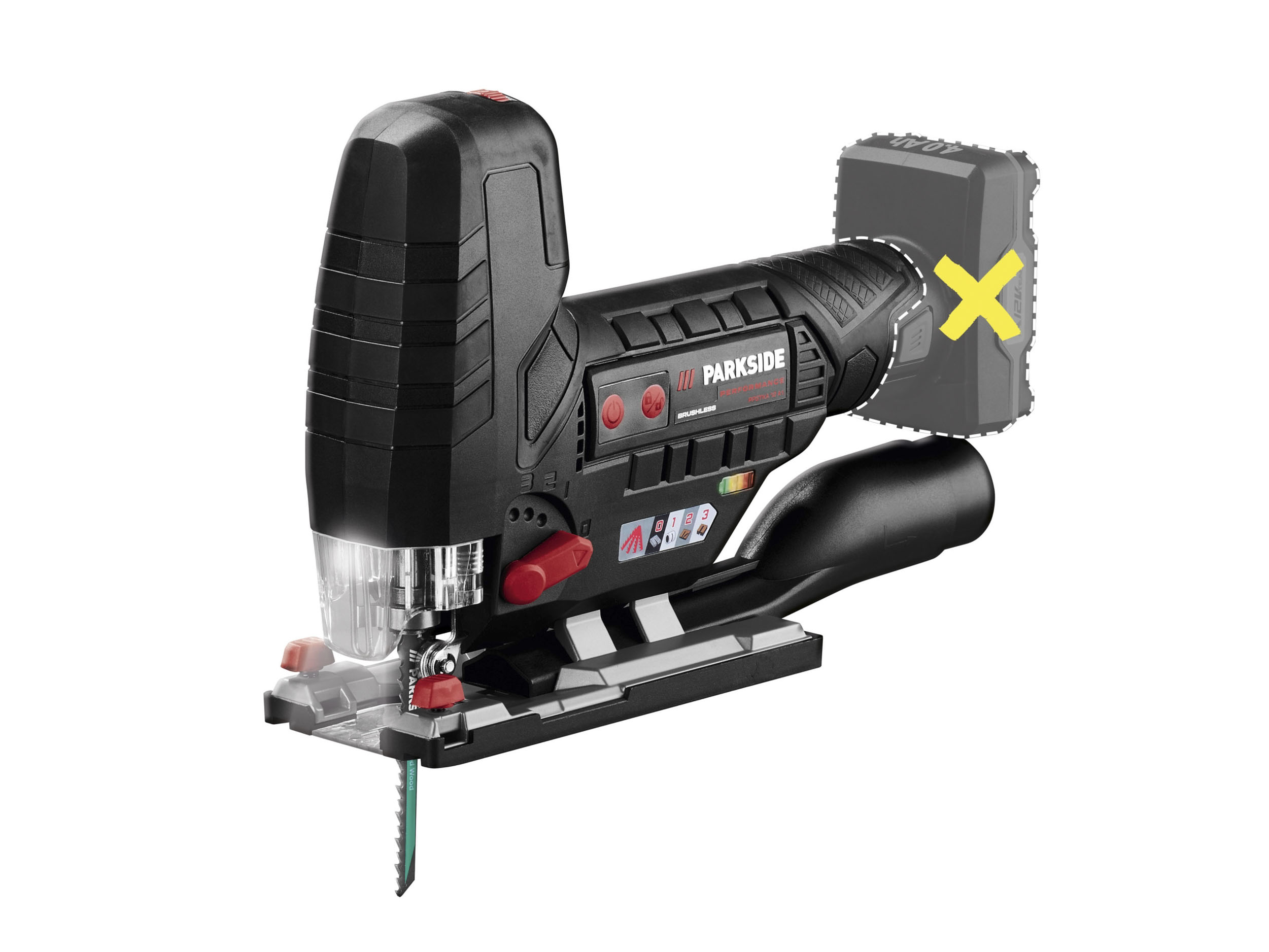 PARKSIDE PERFORMANCE® Akumulatorowa wyrzynarka 12 V, PPSTKA 12 A1 (bez akumulatora i ładowarki)