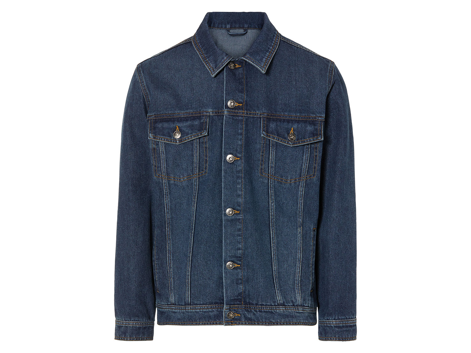 LIVERGY® Kurtka jeansowa męska z bawełny (Niebieski, L (52/54)) miniaturka