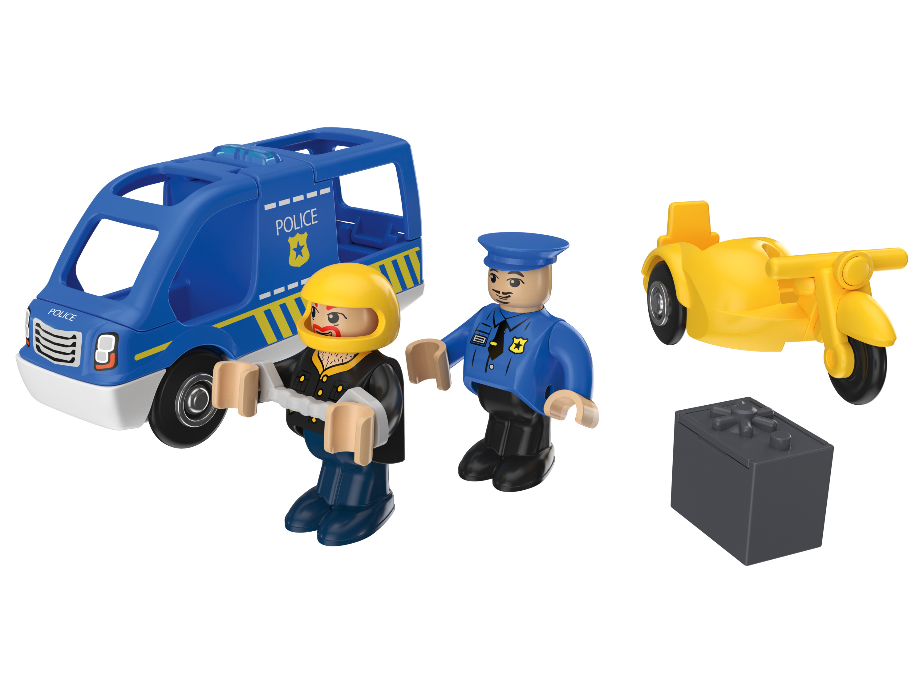 Playtive Pojazdy ratunkowe z efektami świetlnymi i dźwiękowymi (Policja)