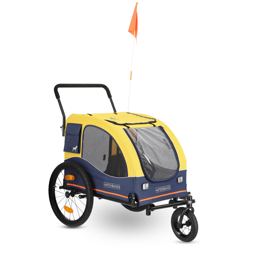 HAFENBANDE Przyczepka rowerowa z dwoma zaczepami Cabby L - Dł. x szer. x wys.: 155 x 74 x 103 cm / do 45 kg miniaturka