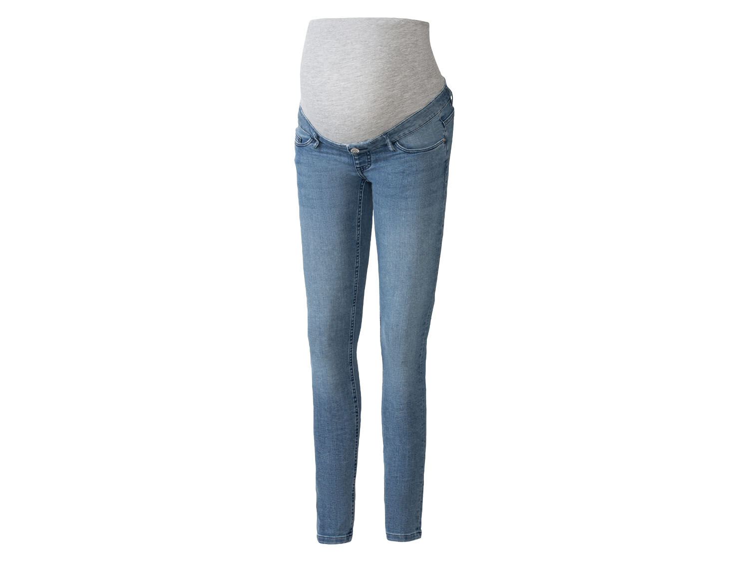 esmara® Jeansy ciążowe, super skinny fit (44, Niebieski)