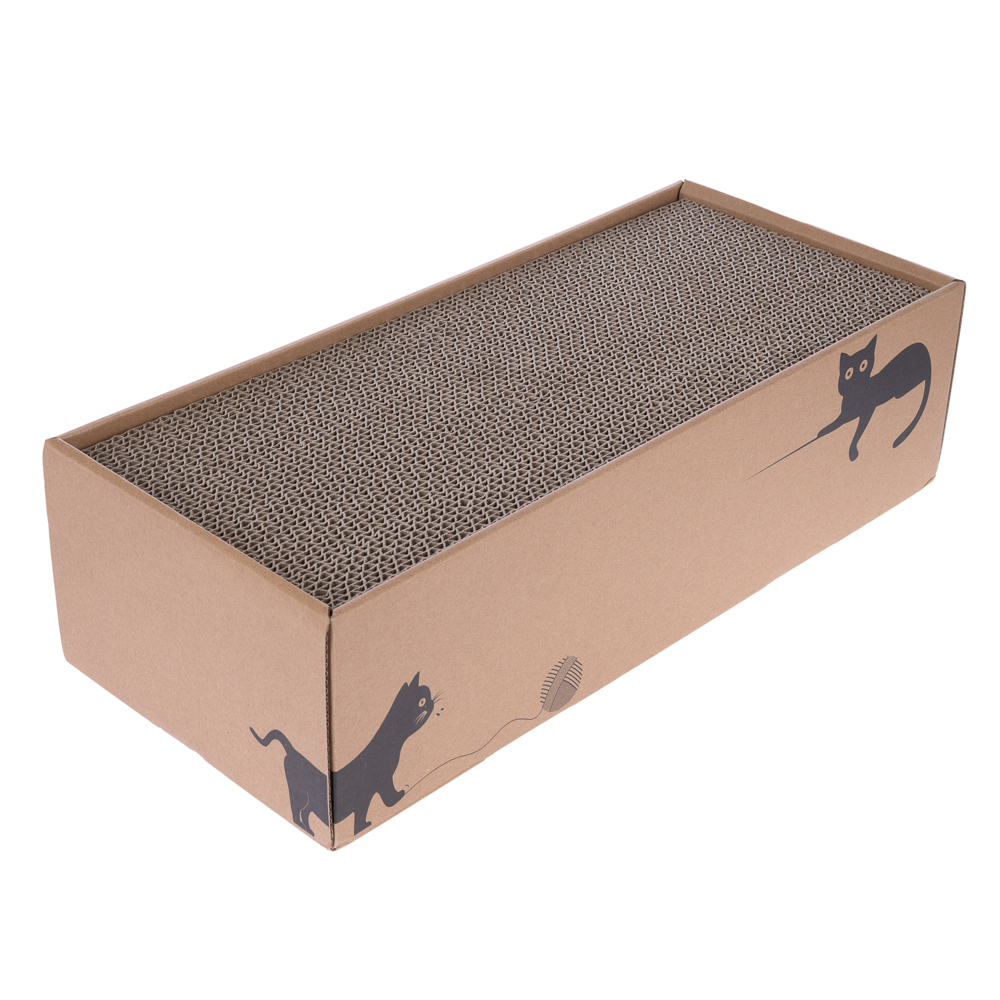 zooplus Basics pudełko z 4 drapakami - Dł. x szer. x wys.: 44 x 20 x 12,5 cm miniaturka