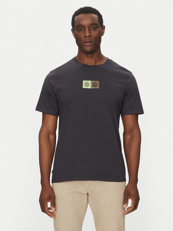 Element T-Shirt ELYZT00492 Czarny Regular Fit