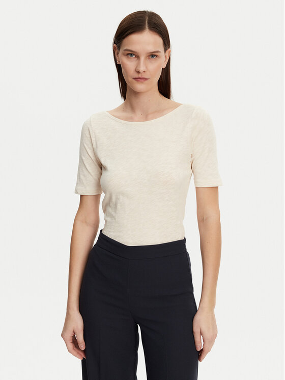 Marc O'Polo Bluzka 502 2261 51399 Beżowy Regular Fit