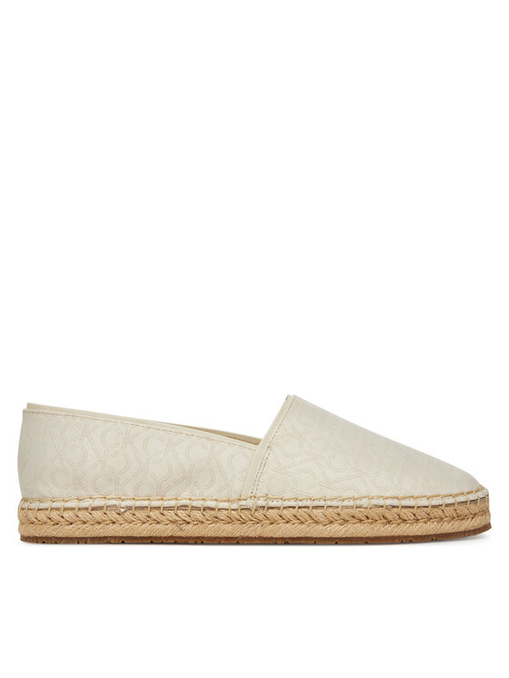 Calvin Klein Espadryle Flat Espadrille - Jacq HW0HW02467 Écru