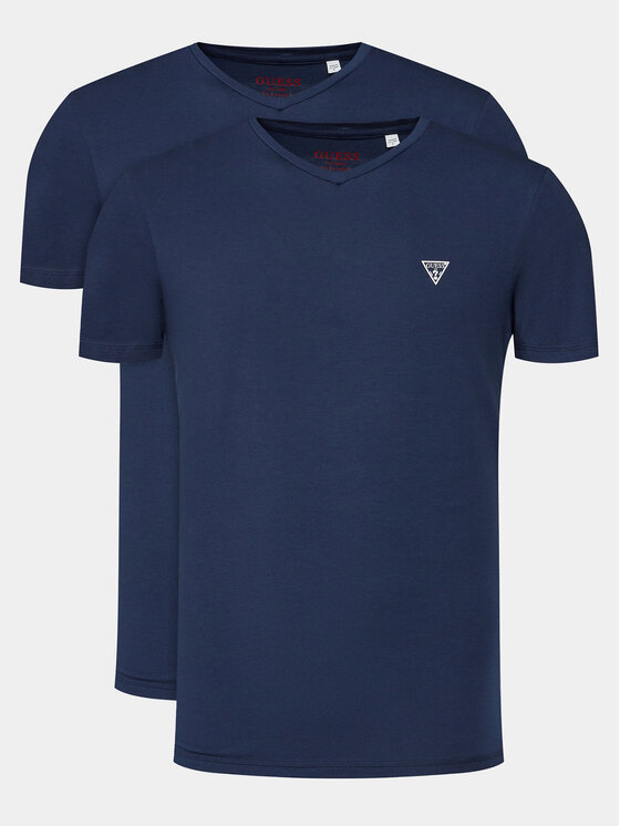 Guess Komplet t-shirtów Caleb U97G03 KCD31 Granatowy Regular Fit