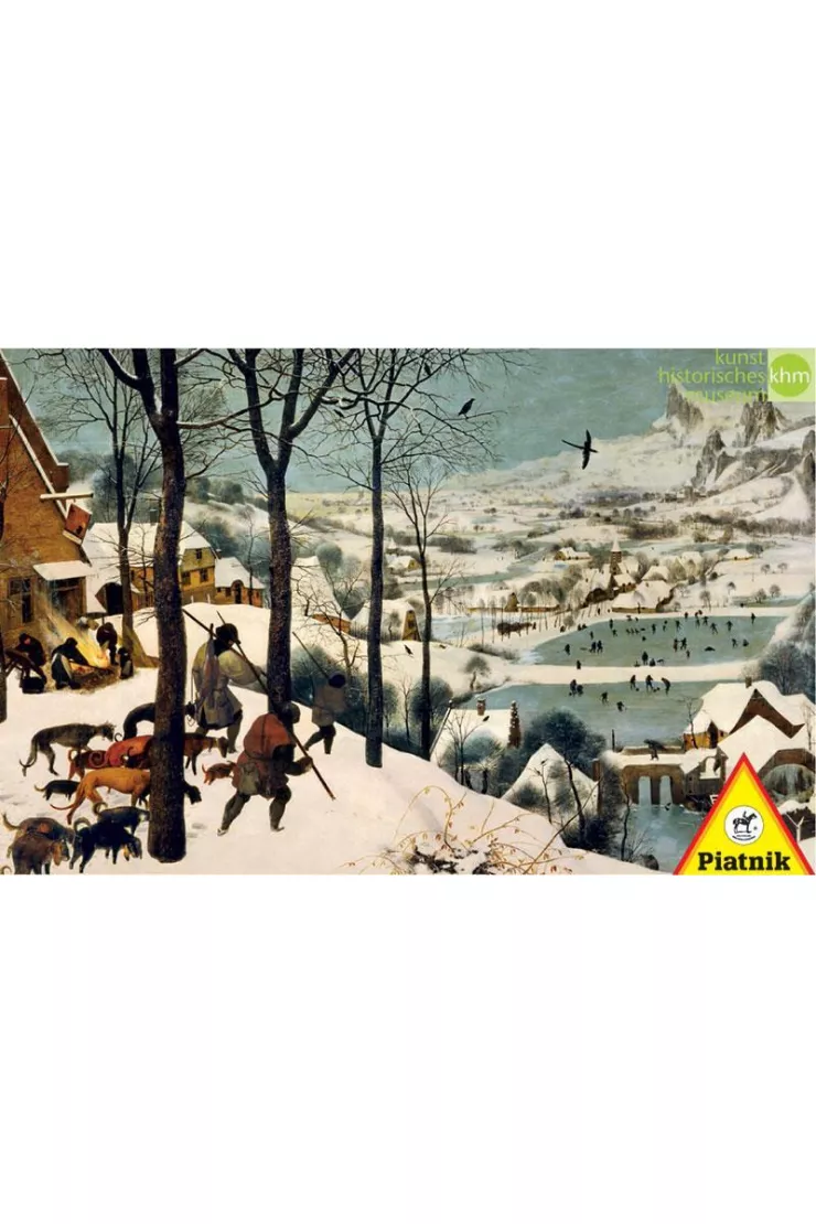 Puzzle 1000 el. Brueghel, Myśliwi na śniegu
