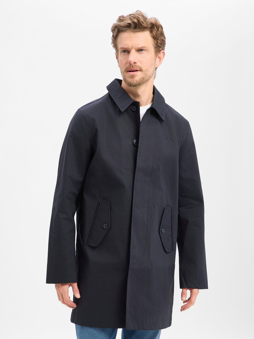 Fred Perry Krótki płaszcz damski Kobiety Bawełna (100%) czarny, XL