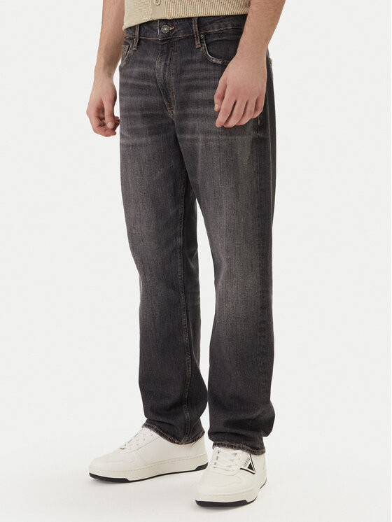 Guess Jeans Jeansy M6RA1B D5LW6 Szary Straight Leg