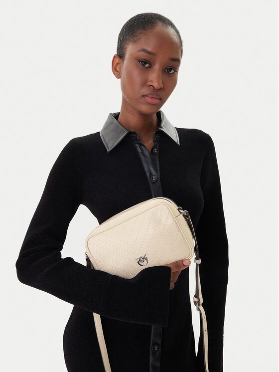 PINKO Torebka Carrie Camera Bag Classic Al 25-26 PLTT 104336 A2JC Écru