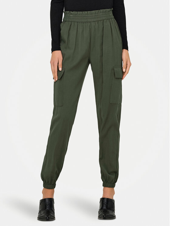 ONLY Joggery Aris 15245364 Zielony Relaxed Fit miniaturka