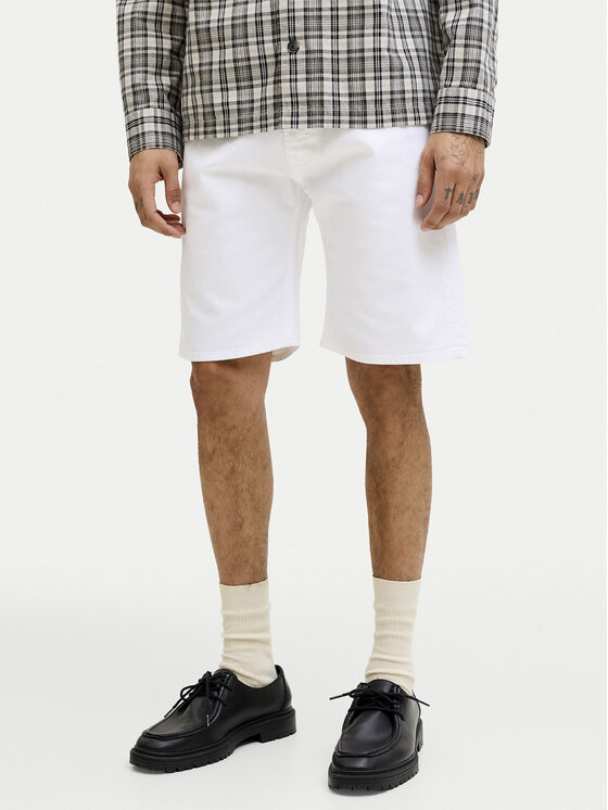 Jack & Jones Szorty materiałowe Rick Original 12290839 Biały Regular Fit