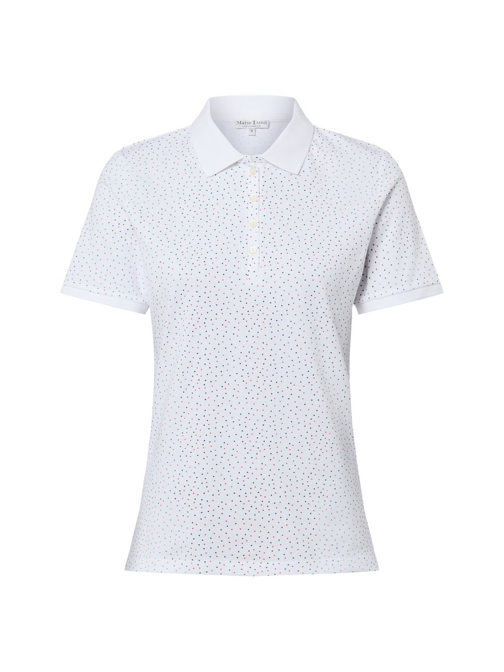 Marie Lund Damska koszulka polo Kobiety Bawełna biały, XL