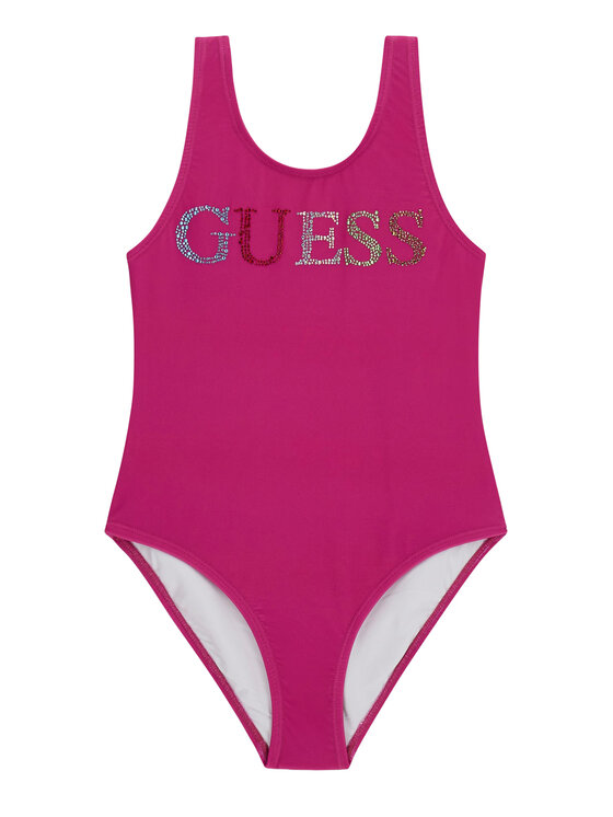 Guess Strój kąpielowy J6GZ29 KCA60 Różowy ciemny