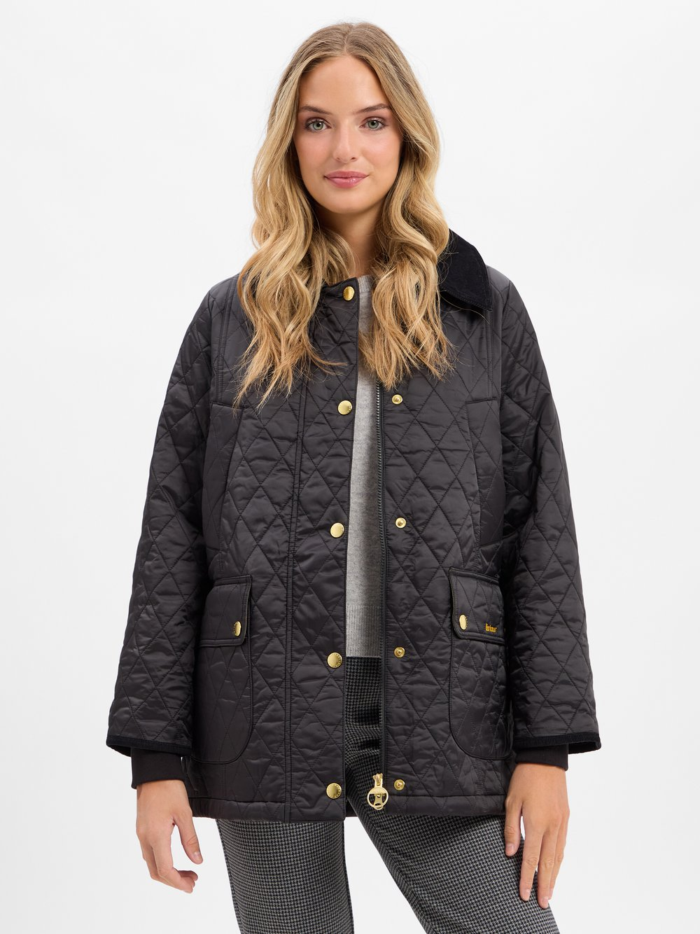 Barbour Damska kurtka pikowana - Beadnell Kobiety czarny, 46