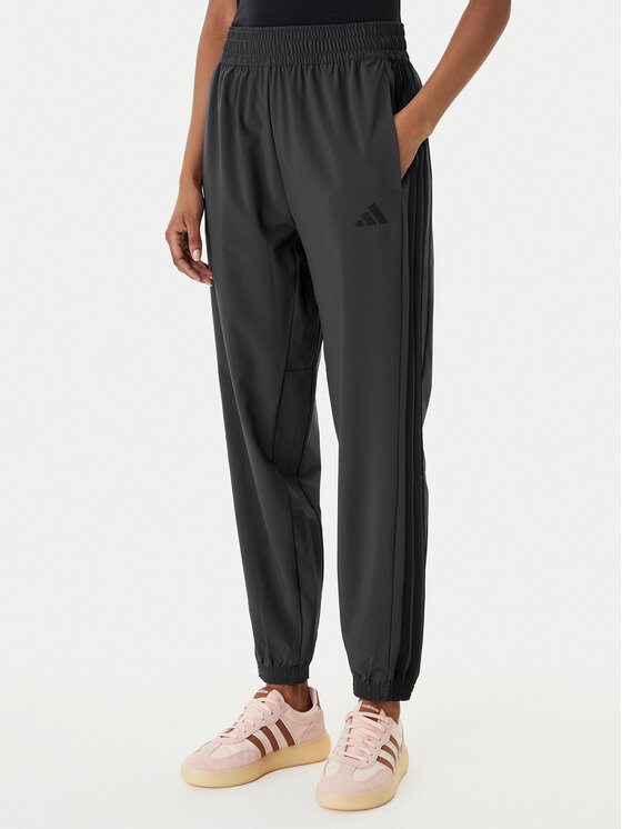 adidas Spodnie dresowe Train Essentials 3-Stripes Woven KC5496 Czarny Regular Fit miniaturka