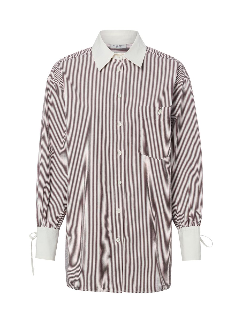 Marc O'Polo Denim Damska bluzka koszulowa Kobiety Bawełna (100%) brązowy, M