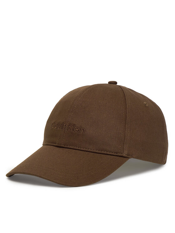 Calvin Klein Czapka z daszkiem Logo Embroidery Baseball Cap Asi LV04D5013G Brązowy