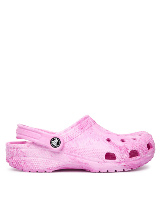 Crocs Klapki Classic Watercolor Marbled Clog 211583 Różowy