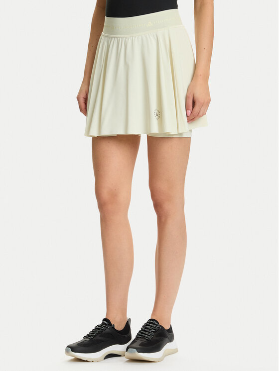 adidas by Stella McCartney Spódnica tenisowa Training JW4573 Beżowy Slim Fit
