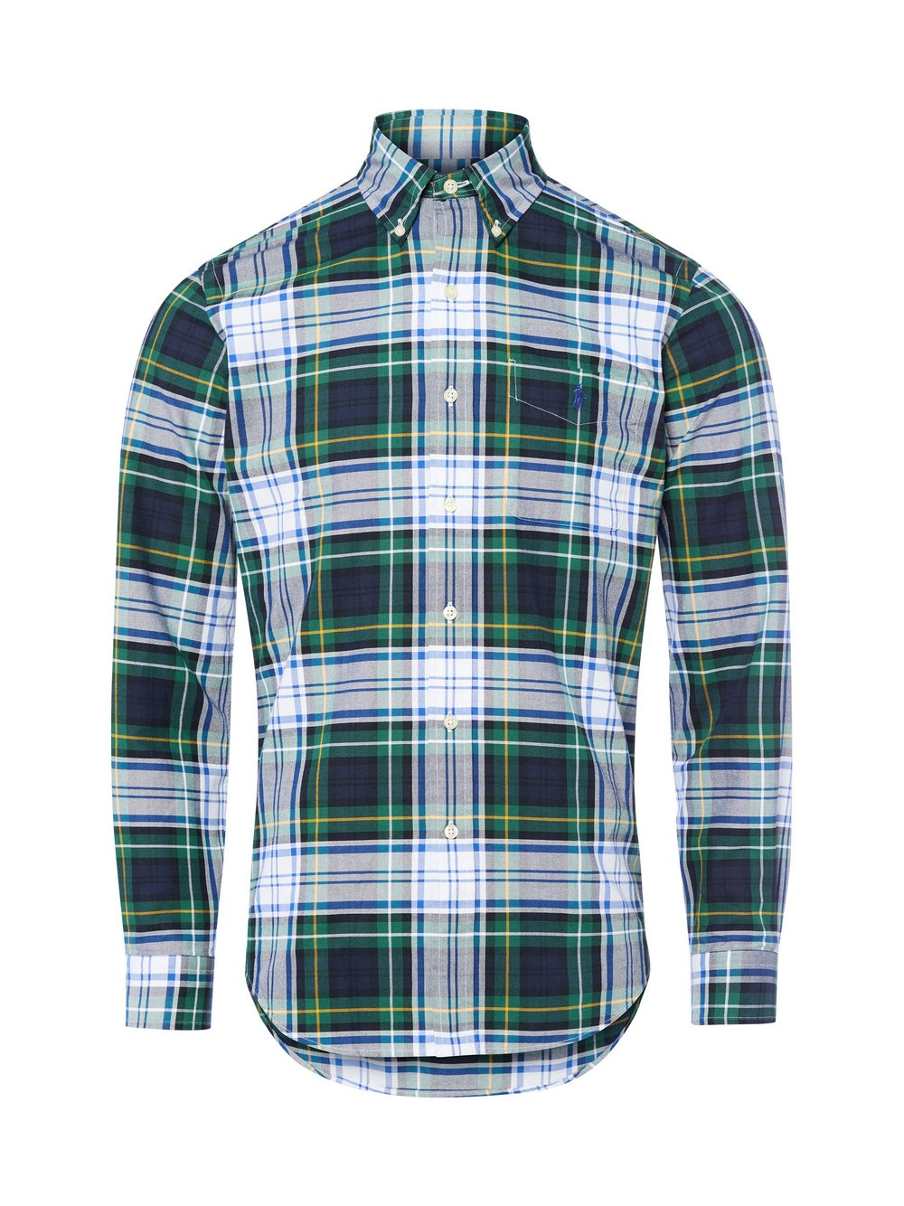 Polo Ralph Lauren Koszula męska - Custom Fit Mężczyźni Regular Fit Bawełna niebieski|zielony|wielokolorowy, M