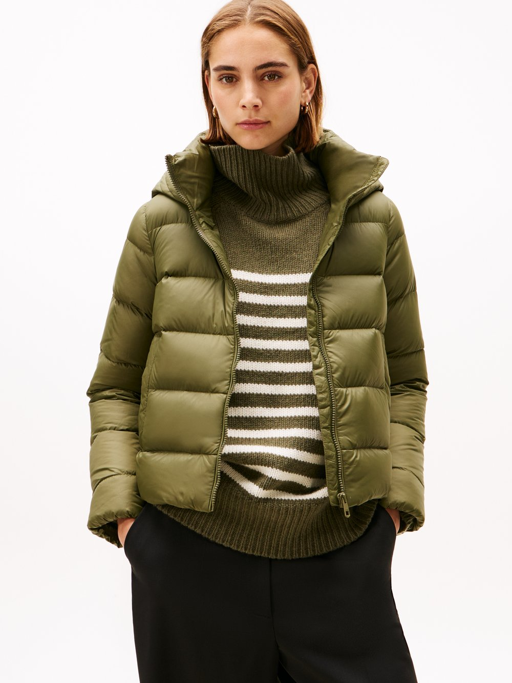 Tommy Hilfiger Damska kurtka pikowana Kobiety zielony, XS