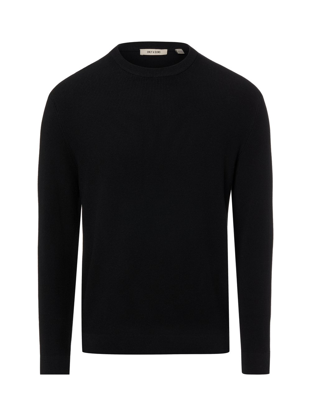 Only&Sons Męski sweter z dzianiny - ONStoney Mężczyźni Bawełna czarny, M