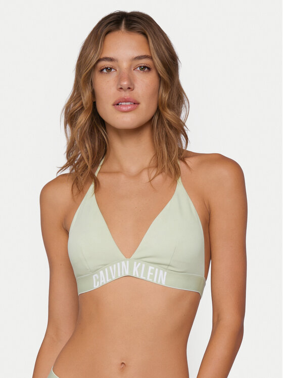 Calvin Klein Swimwear Góra od bikini LV00Q61222 Zielony
