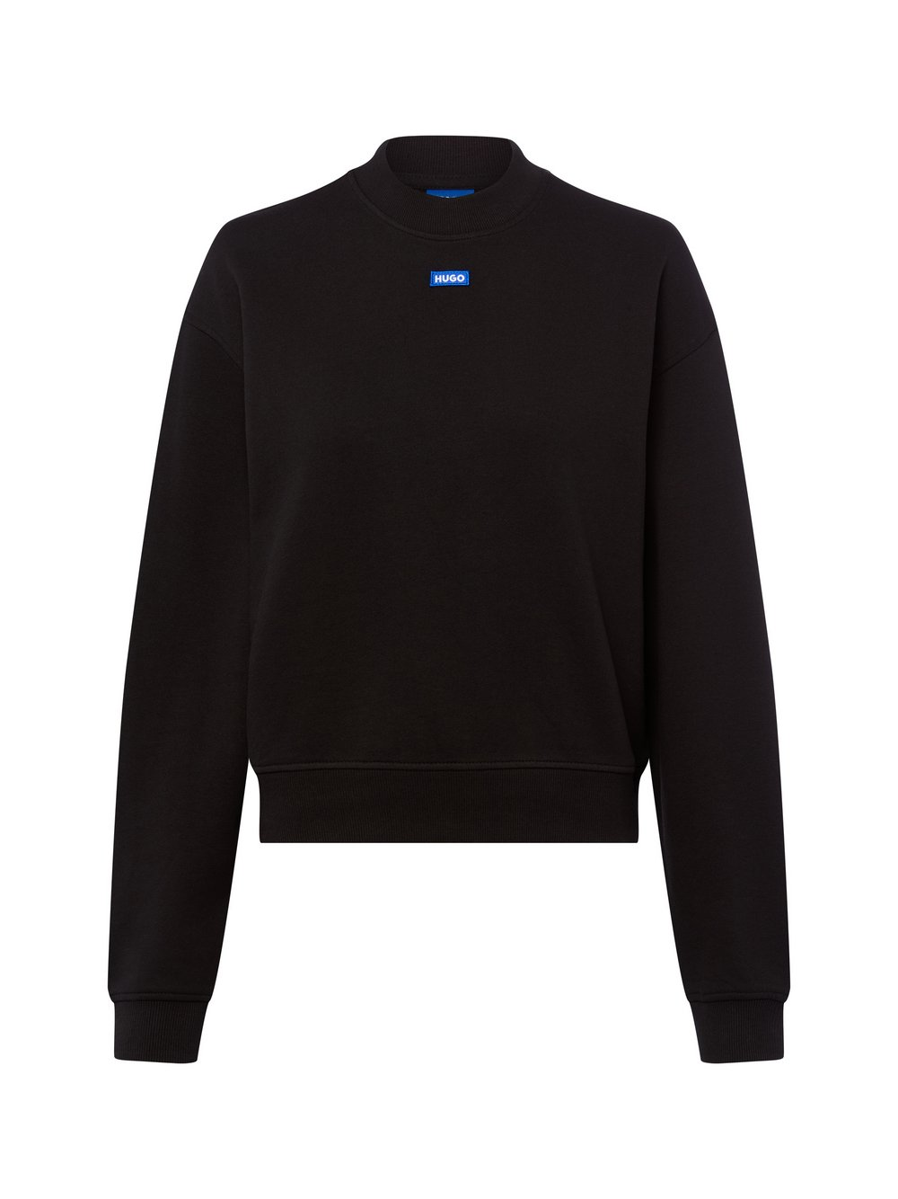 HUGO BLUE Bluza damska - Delessa Kobiety Bawełna czarny, S
