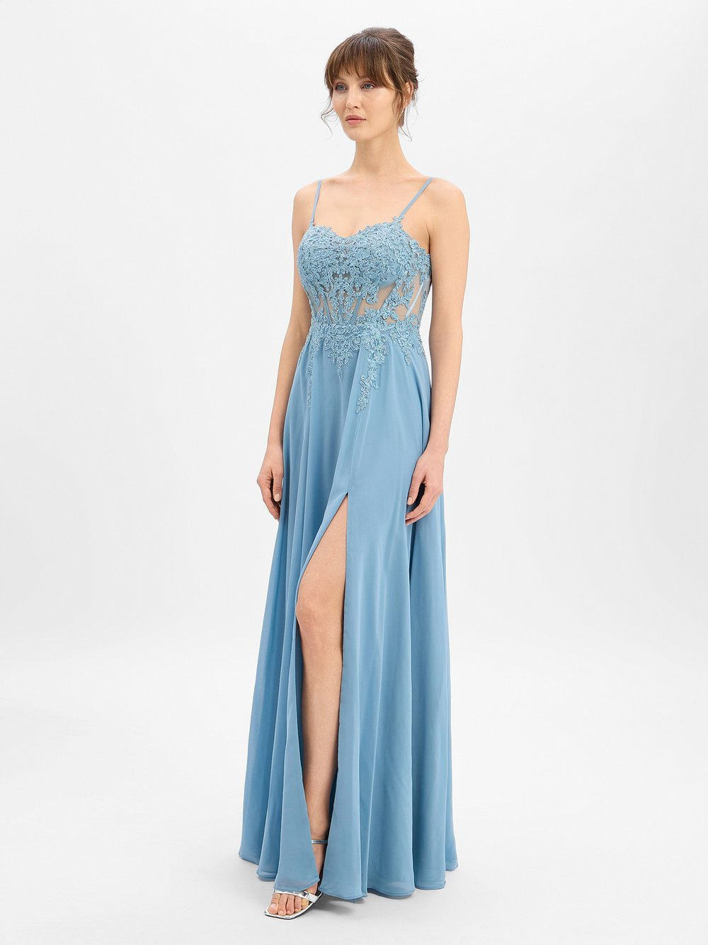 Luxuar Fashion Damska sukienka wieczorowa Kobiety niebieski, 32