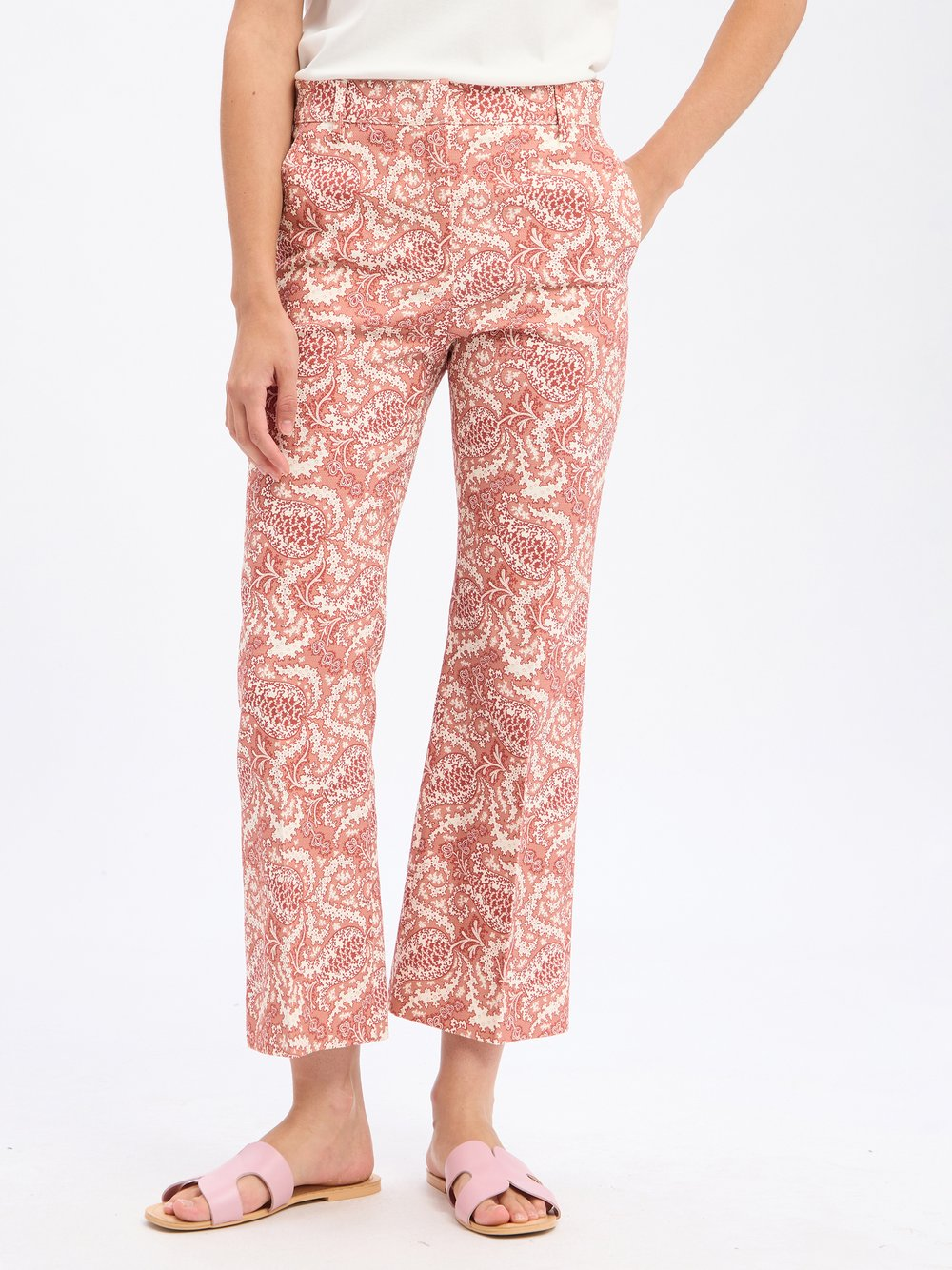 Weekend Max Mara Spodnie - WKDonde Kobiety Bawełna czerwony|biały, 40