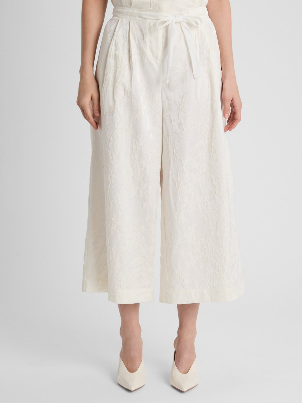 Guido Maria Kretschmer Spodnie culottes - Daphne Kobiety Sztuczne włókno biały, 40
