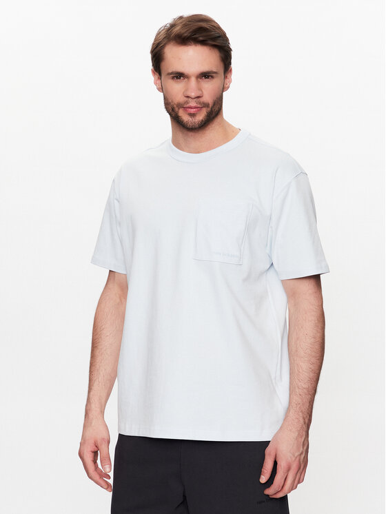 New Balance T-Shirt MT23567 Niebieski Relaxed Fit