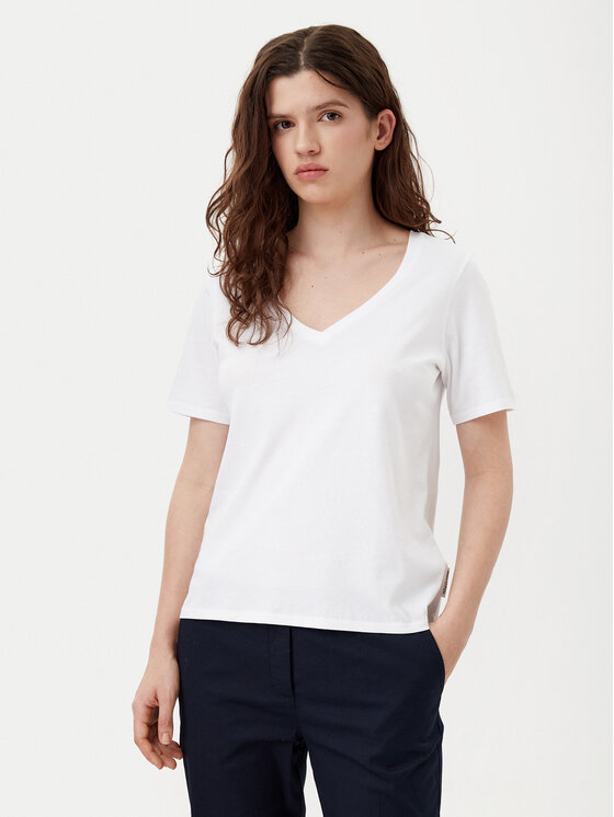 Marc O'Polo T-Shirt B01207251331 Biały Regular Fit
