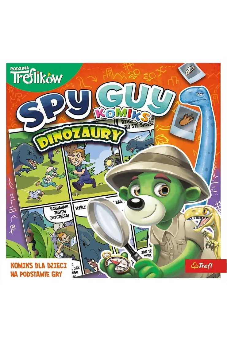 Komiks Spy Guy Dinozaury Rodzina Treflików
