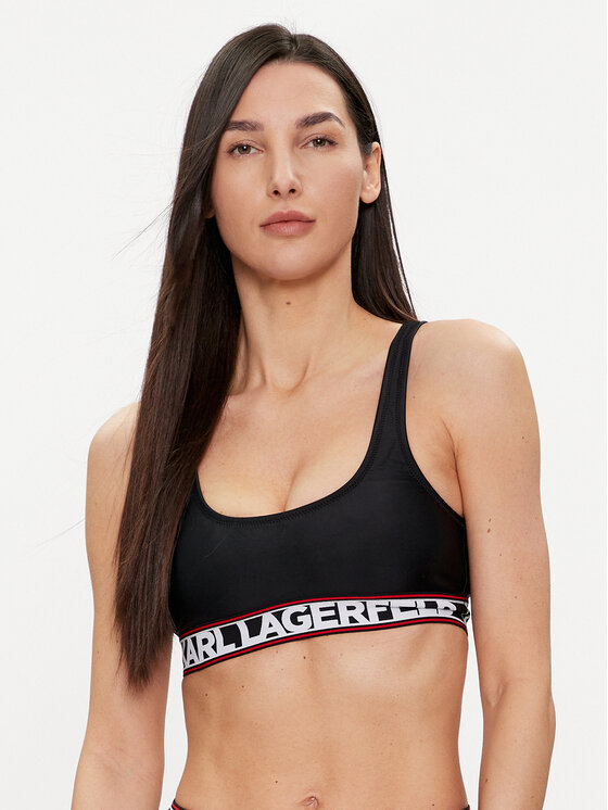 KARL LAGERFELD Góra od bikini 240W2221 Czarny