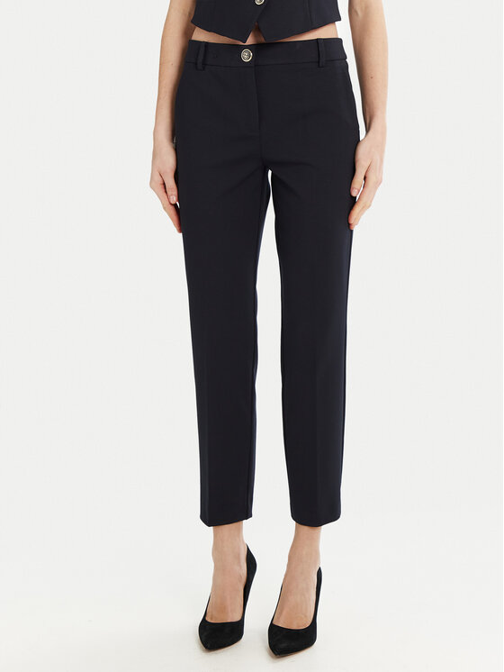Marella Chinosy Dotto 2513781014 Granatowy Slim Fit