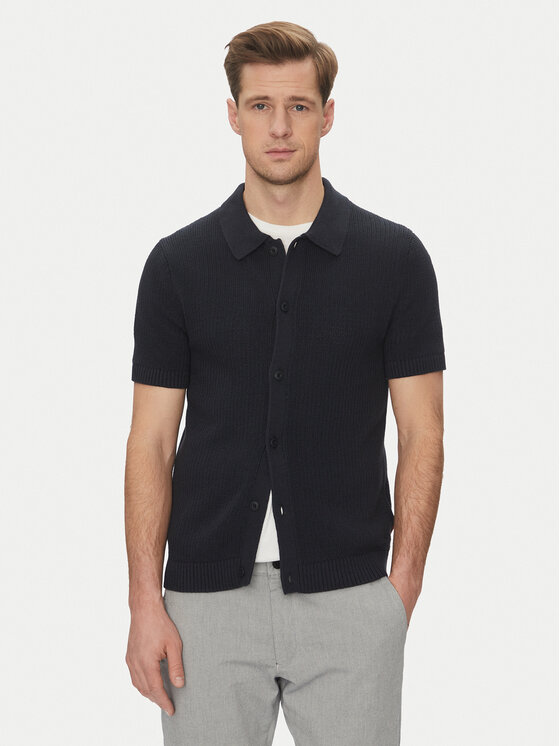 JOOP! Jeans Kardigan 15 JJK-09Vinceo 30045456 Granatowy Modern Fit