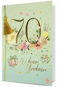 Karnet okazjonalny B6 z kopertą 70 Urodziny PAN DRAGON HM200-2963