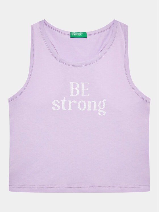 United Colors Of Benetton Top 3096CH013 Fioletowy Regular Fit